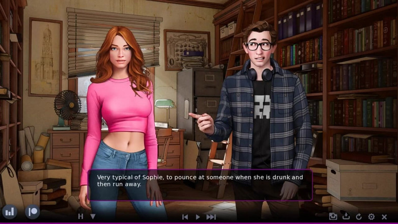 Miss Kitty 2K: Lust campus - parte 37 - la emoción de Sophie por misskitty2k