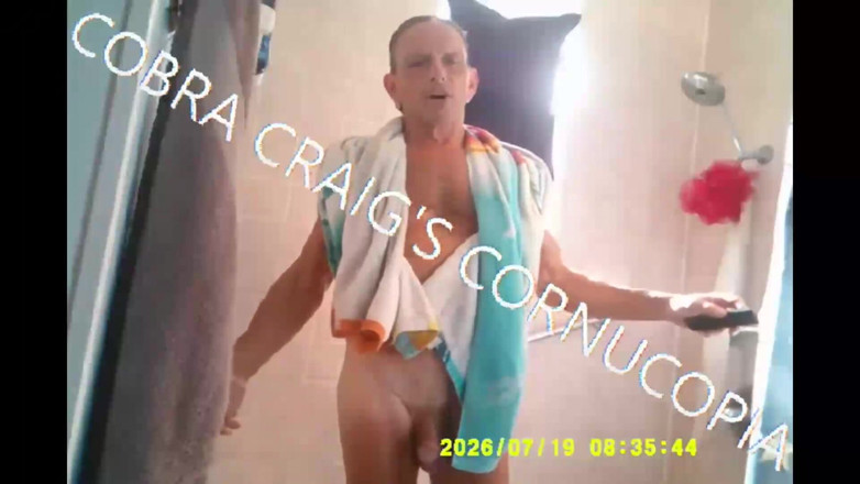 COBRA CRAIG: 8-21-2026 2 uur douche compilatie Cobra's wrijven strokin Jokin jeukend