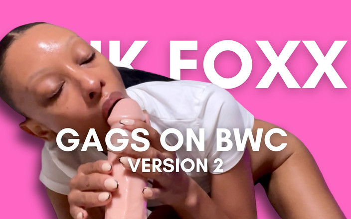 Pink Foxx: Büyük Beyaz Dildoda Pembe Foxx Öğürüyor Sürüm 2