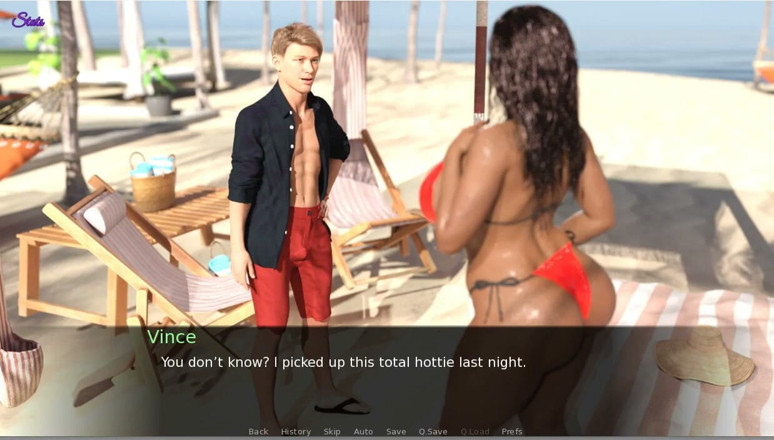 XXX Games Bunk: 해변에서 아내를 입고 젖은 비키니