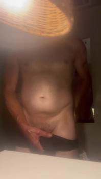 Strait Hard Dicked Disbee Jerks off and Cums Into His Undies
