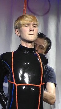 Nicky Latex Doll Gagged and Roped