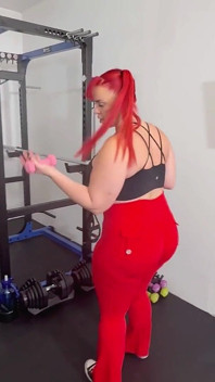Stretch Session Turned Lesbian Strap on Sex