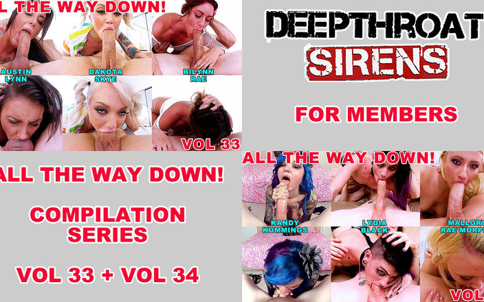 Top Web Models: All the Way Down Deepthroaters Volume 33 - 3 to the Balls Deepthroat...