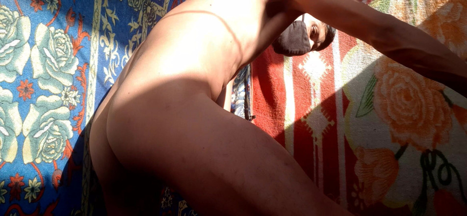 Che: Venkovní zadek doggy styl prstění šukání muže Standin