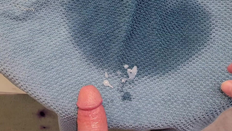 Reindy: Up Close and Slow-mo, Solo Piss and Cum From 3 Angles