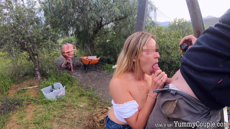 Yummy Couple: Worker's daydream - Beers &amp; BJ &amp; cum on tits