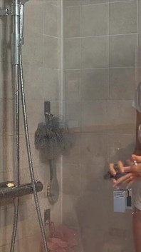 MILF Decides to Clean the Shower and an Accident Is About to Happen