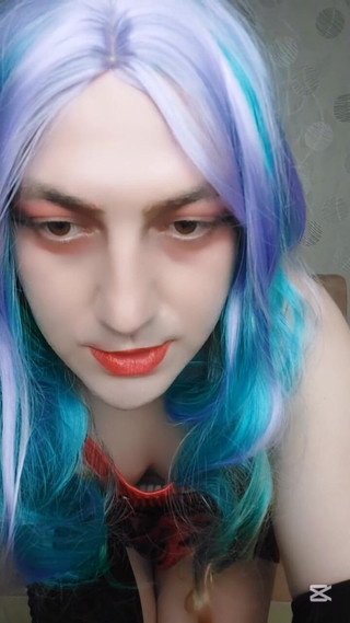 Kitty_Cross: Velký bublinový zadek Sexy blonďatá bílá prdel roztomilá štíhlá ladyboy Crossdresser...