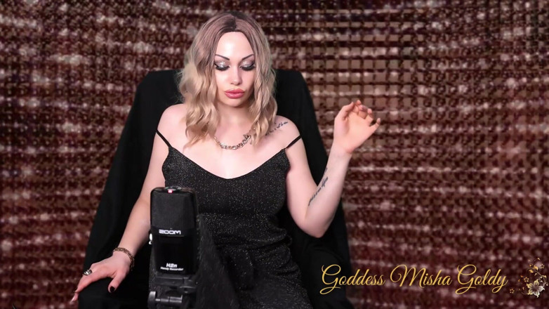 Goddess Misha Goldy: Hipnotizante 3dio ASMR! Eu amo humilhar - você adora ser humilhado!