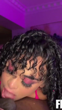 Big Booty Curlyrican Throws That Ass Back