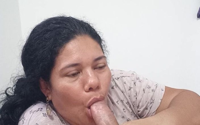 Valkyrieandluigy: Beautiful Horny Neighbor Deepthroat Latina