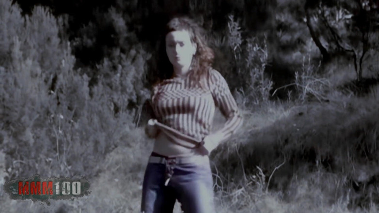 MMM100: Tinna: horny amateur teen stripping in the woods