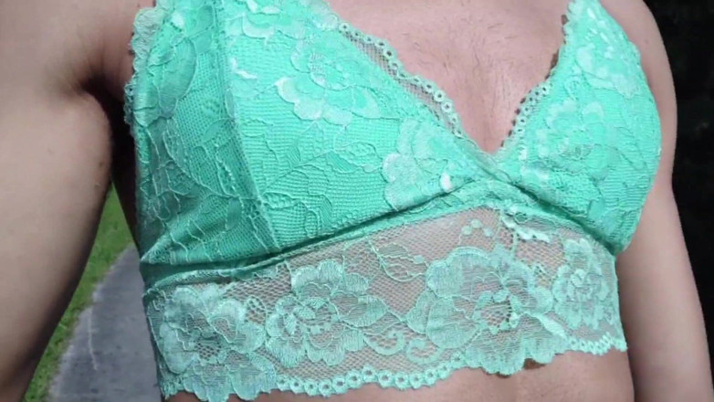 Blackfemboygerman: Sissy Spoils Daddy Outside and Cums