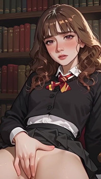 Hermione Granger ficou entediada na biblioteca e então Harry Potter apareceu com sua varinha mágica na adaptação por IA