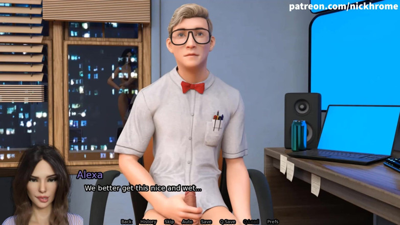 Visual Novels: SexBot 89 - tongue licking pussy
