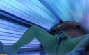 Anna Devot and Friends: My sexy scene in the tanning salon