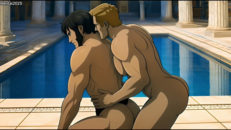 Hentai2025: Ai Generated Short Story Interracial Between Roman Soldier and Gladiator...