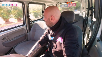 SugarBabesTV: Greek taxi: Nail my reverse