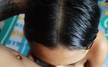 POV – My Beautiful Brunette Stepsister Gets Me up in the Morning with a Good Handjob!