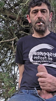 Straight Guy Masturbates in the Woods