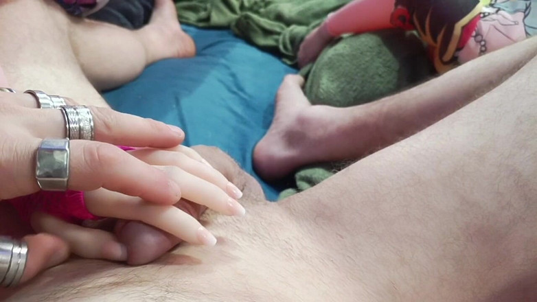 kickerscooter: Handjob with French Manicure Fetish