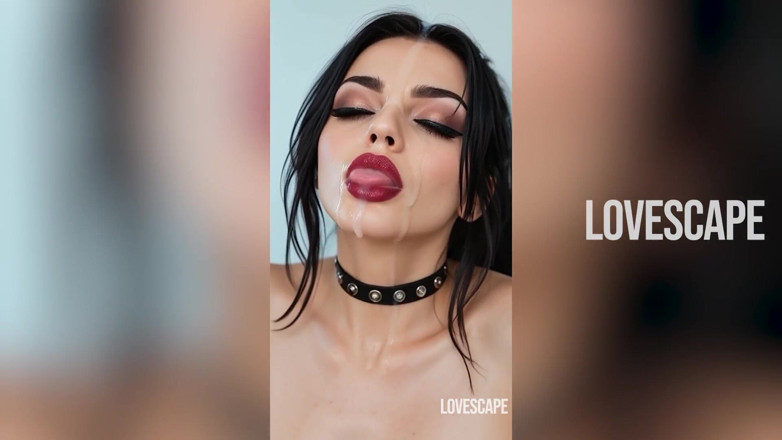 Lovescape: Awek Gothic dengan tetek besar dikongkek kasar
