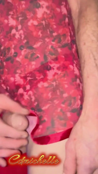 Transvestit Cdmichelle Super Schwanz Beule Mit Tochter Seidiges Höschen