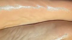 Cum on Oiled Soles