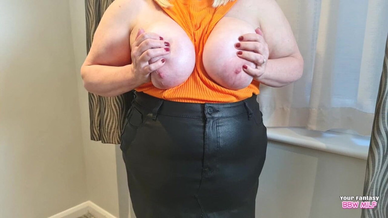 BBW_Wife: My Big Tits Spill Out All Over the Place (homemade Natural...