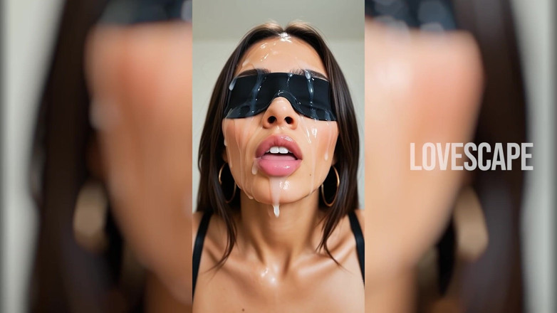 Lovescape: ホットなブルネットのアイマスク・パウンド:感覚過負荷
