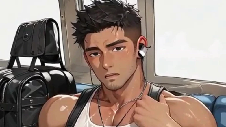 Real narrated fantasy Hentai: Friends Have a Gay Orgy in a Hotel in Latin...