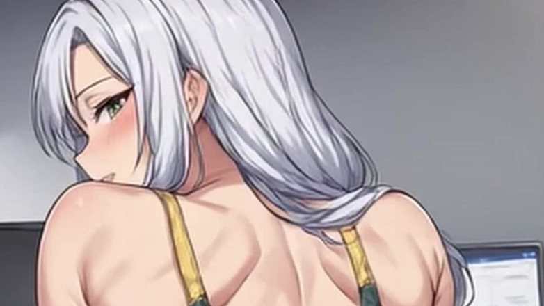 Aiwaifuloops: Юная Waifu в любительском видео от первого лица - соблазняет босса в офисе в купальнике и минет крупным планом