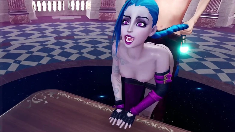 Wraith ward: Fucking Jinx from behind - League of legends: 3D Porn Parody