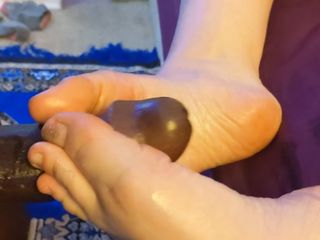 Dark Flame Duo: Mmm More Footjob Fun! 3 Different Perspectives and Foot Job Video