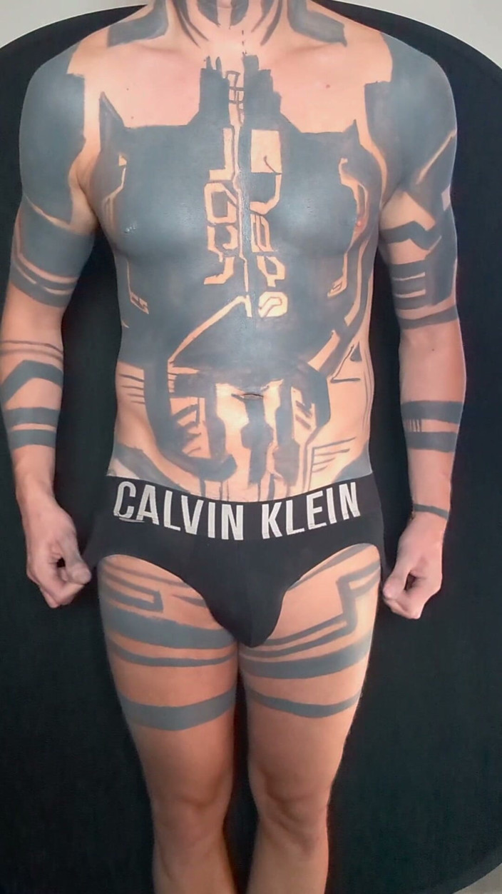 PicAsssHole: Painting on My Own Tattoos Naked