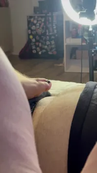 He Loves My Little Feet When I Massage His Dick