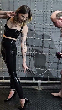 Splendi fino a quando non vedi il tuo viso - lattice splendente con miss demi lux