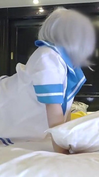 150 cm de Puro Encanto. La belleza de la copa G con las curvas perfectas lleva a Hamakaze a la vida en impresionante cosplay.m - 2
