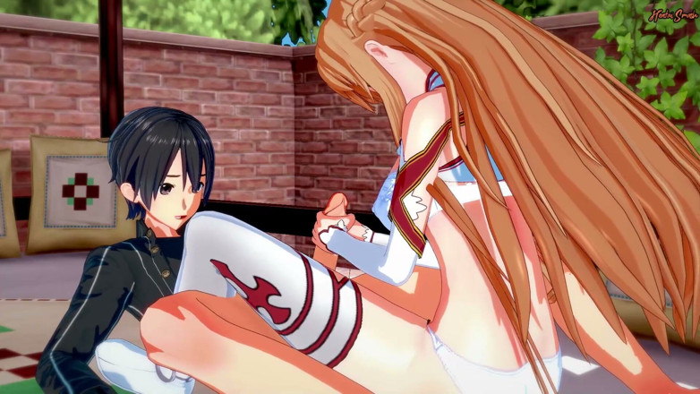 Hentai Smash: Asuna nyepong kontol kirito sebelum ngentot 69 - hentai online seni.