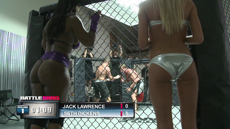 CBD Media Interracial: White MMA fighter rough fucks thick ebony model