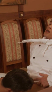 Chief gay fucked hard on the table