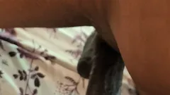 Assista este touro me fazer gozar em seu grande pau preto