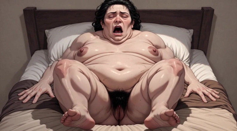 YOUR BEST FANTASY: Une BBW obèse excitée masturbe sa chatte poilue et mouillée -...