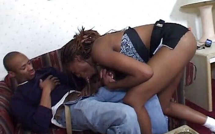 Black Jass: Big ass nubian whore sucking cock and getting hairy pussy...