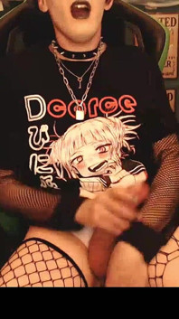 Goth Jerking and Cumming