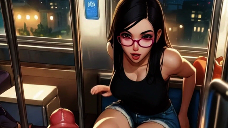 Spicy Toons: Chica hentai Lin te da una paja con los pies...