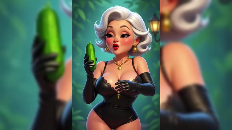 AI Porn: Mormor gurka animering