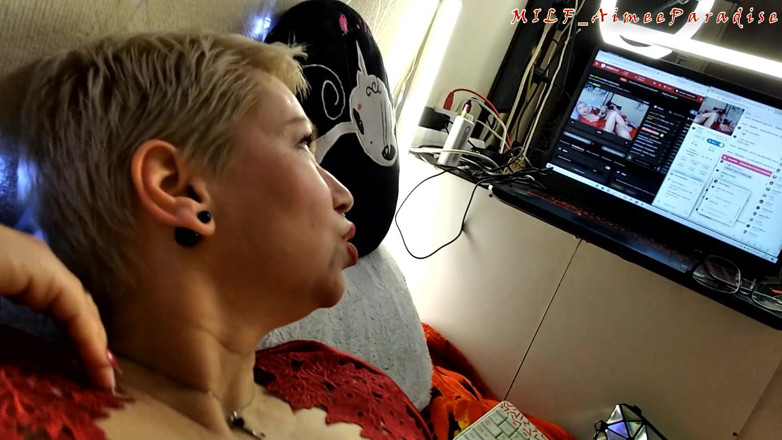 AimeeParadise: Hete pov-neuksessie van een Russisch volwassen stel!