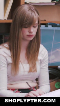 Redhead teen banged for stealing panties